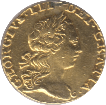 1762 GOLD QUARTER GUINEA ( EF ) GOLD GEORGE III EX MOUNT - Guineas - Cambridgeshire Coins