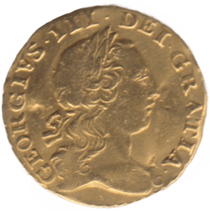 1762 GOLD QUARTER GUINEA ( GVF ) GOLD GEORGE III - Guineas - Cambridgeshire Coins