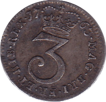 1763 MAUNDY THREEPENCE ( VF ) - Maundy Coins - Cambridgeshire Coins