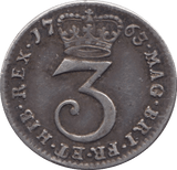 1763MAUNDY THREEPENCE ( VF ) - MAUNDY THREEPENCE - Cambridgeshire Coins