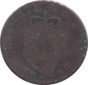 1766 IRELAND HALF PENNY - WORLD COINS - Cambridgeshire Coins