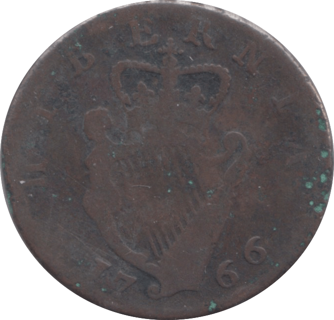 1766 IRELAND HALF PENNY - WORLD COINS - Cambridgeshire Coins