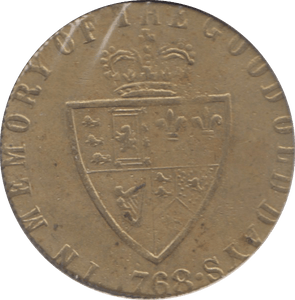 1768 GAMING TOKEN - Token - Cambridgeshire Coins
