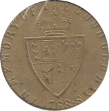 1768 GAMING TOKEN - Token - Cambridgeshire Coins