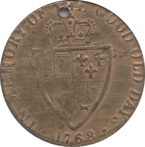 1768 GUINEA GAMING TOKEN - Token - Cambridgeshire Coins