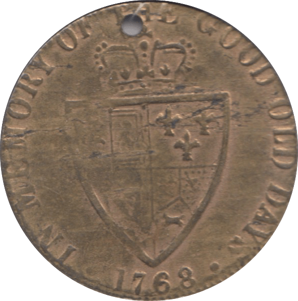 1768 GUINEA GAMING TOKEN - Token - Cambridgeshire Coins