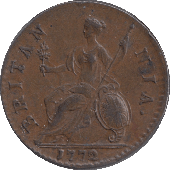 1772 HALFPENNY ( AUNC ) - Halfpenny - Cambridgeshire Coins