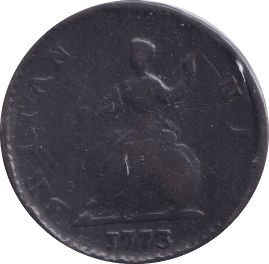 1773 FARTHING ( FINE ) - Farthing - Cambridgeshire Coins