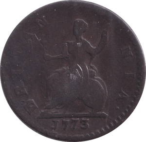 1773 FARTHING ( FINE ) - Farthing - Cambridgeshire Coins