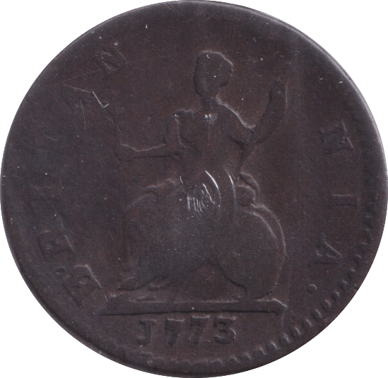 1773 FARTHING ( FINE ) - Farthing - Cambridgeshire Coins