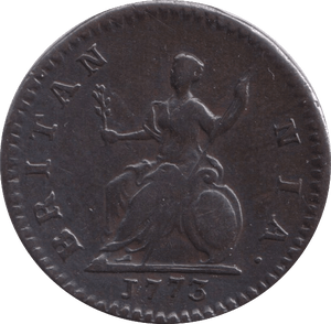 1773 FARTHING ( GVF ) - Farthing - Cambridgeshire Coins
