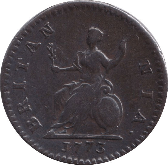 1773 FARTHING ( GVF ) - Farthing - Cambridgeshire Coins