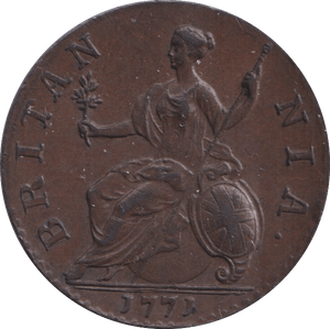 1773 HALFPENNY ( EF ) - Halfpenny - Cambridgeshire Coins