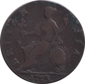 1773 HALFPENNY ( FINE ) - Halfpenny - Cambridgeshire Coins