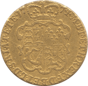 1774 GOLD ONE GUINEA ( GVF ) GEORGE III - Guineas - Cambridgeshire Coins