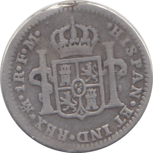 1774 SILVER 1 REAL COLONIAL SPAIN - SILVER WORLD COINS - Cambridgeshire Coins