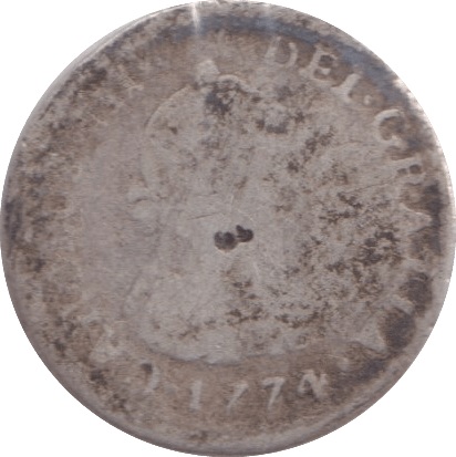 1774 SILVER SPAIN 1 ESCUDO - SILVER WORLD COINS - Cambridgeshire Coins