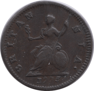 1775 FARTHING ( GVF ) - Farthing - Cambridgeshire Coins
