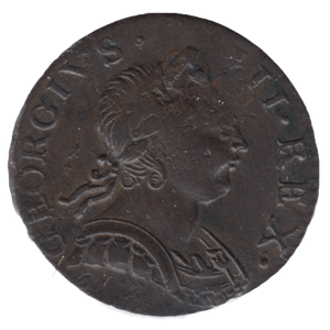 1775 HALFPENNY ( GVF ) - Farthing - Cambridgeshire Coins