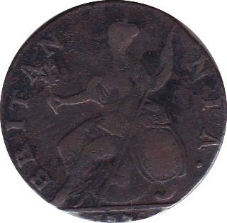 1775 HALFPENNY ( NF ) B - Halfpenny - Cambridgeshire Coins