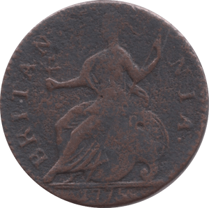 1775 HALFPENNY ( F )