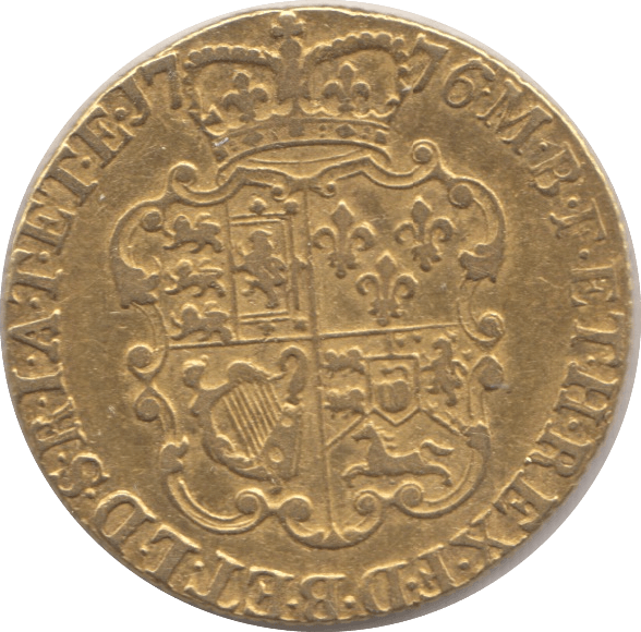 1776 GOLD ONE GUINEA ( GVF ) GEORGE III - Guineas - Cambridgeshire Coins