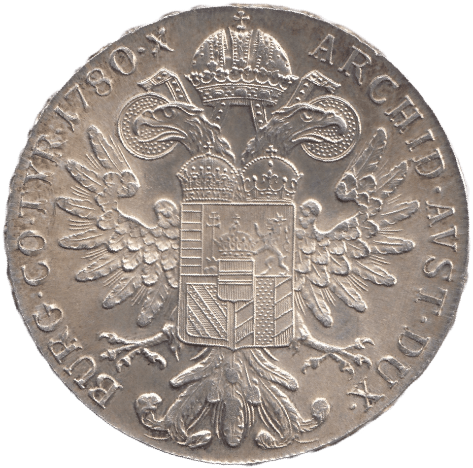 1780 SILVER THALER RESTRIKE MARIA THERESA - SILVER WORLD COINS - Cambridgeshire Coins