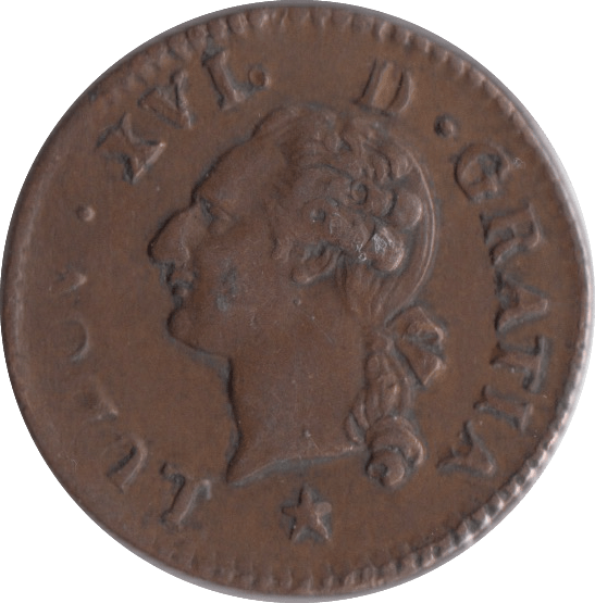 1782 1 SOL FRANCE - WORLD COINS - Cambridgeshire Coins