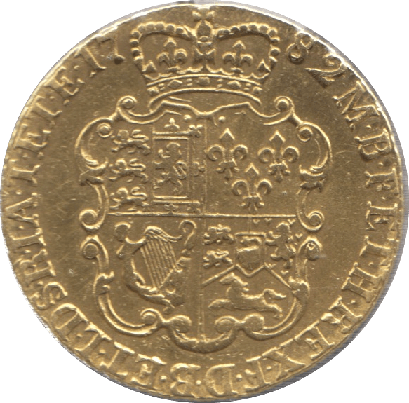 1782 GOLD ONE GUINEA ( EF ) GEORGE III - Guineas - Cambridgeshire Coins