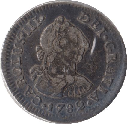 1782 SILVER ONE REAL MEXICO - SILVER WORLD COINS - Cambridgeshire Coins