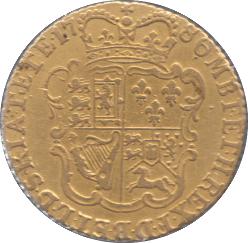 1786 GOLD HALF GUINEA ( EF ) GEORGE III - Guineas - Cambridgeshire Coins