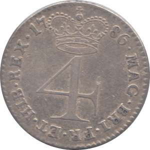 1786 MAUNDY FOURPENCE ( VF ) - Maundy Coins - Cambridgeshire Coins