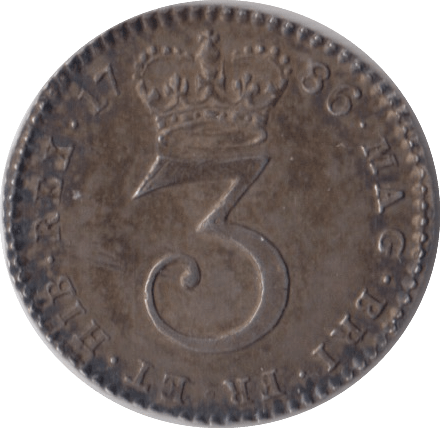 1786 MAUNDY THREEPENCE ( AUNC ) - MAUNDY THREEPENCE - Cambridgeshire Coins