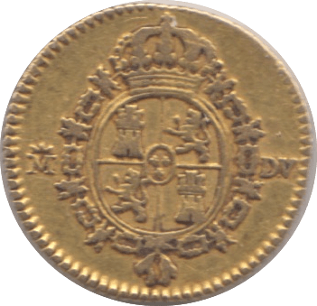 1787 GOLD 1/2 ESCUDO SPAIN - Guineas - Cambridgeshire Coins