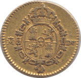1787 GOLD 1/2 ESCUDO SPAIN - Guineas - Cambridgeshire Coins