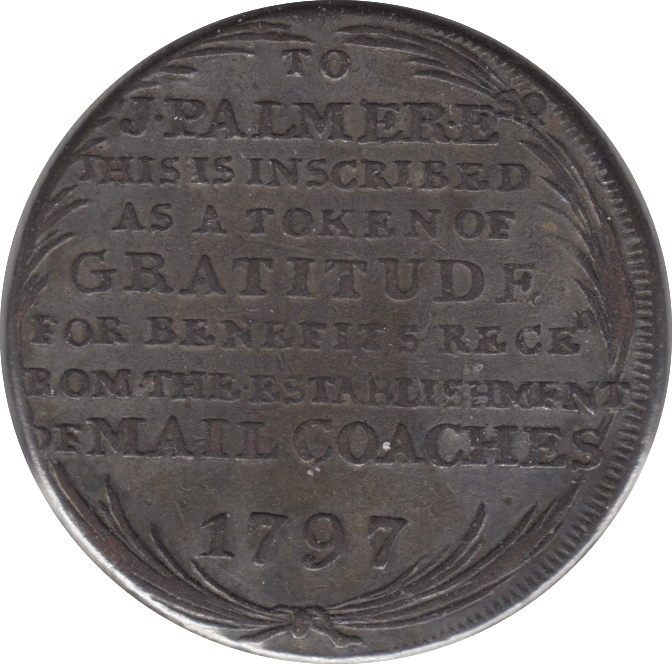1787 MAIL COACH TOKEN - Token - Cambridgeshire Coins