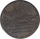 1787 MAIL COACH TOKEN - Token - Cambridgeshire Coins