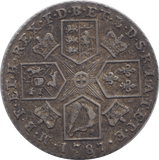 1787 SHILLING ( EF ) REF 2 - Shilling - Cambridgeshire Coins