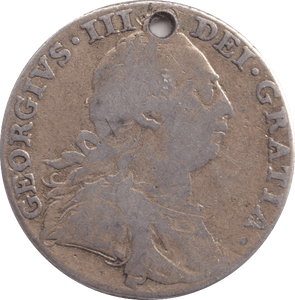 1787 SHILLING ( FAIR ) HOLED - Shilling - Cambridgeshire Coins