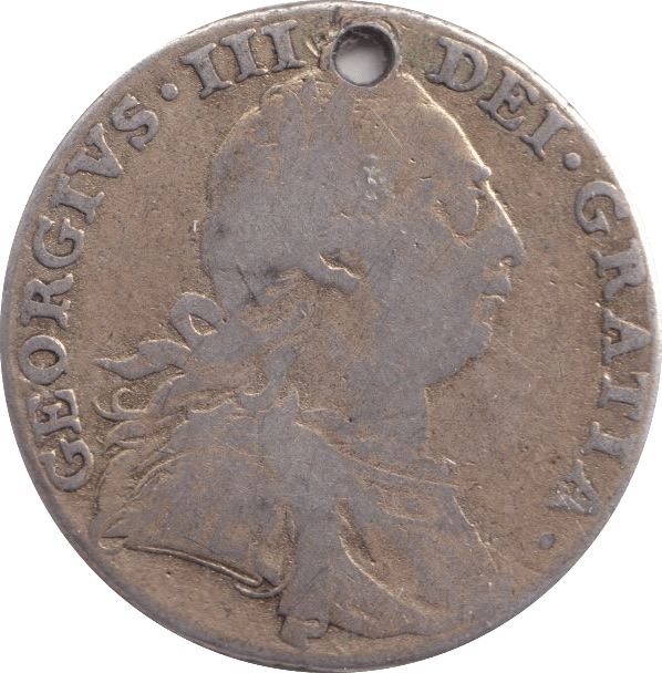 1787 SHILLING ( FAIR ) HOLED - Shilling - Cambridgeshire Coins