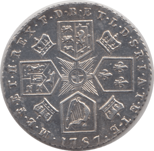 1787 SIXPENCE ( AUNC ) - Sixpence - Cambridgeshire Coins