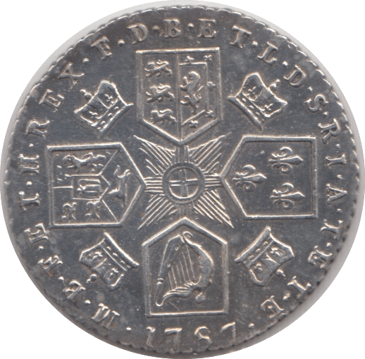 1787 SIXPENCE ( AUNC ) - Sixpence - Cambridgeshire Coins