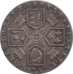 1787 SIXPENCE ( EF ) 5 - Sixpence - Cambridgeshire Coins