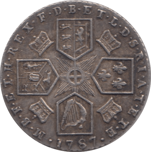 1787 SIXPENCE ( EF ) 5 - Sixpence - Cambridgeshire Coins