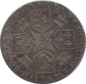 1787 SIXPENCE ( EF ) 6 - Sixpence - Cambridgeshire Coins