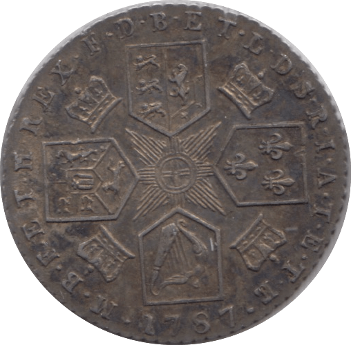 1787 SIXPENCE ( EF ) 6 - Sixpence - Cambridgeshire Coins