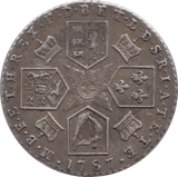 1787 SIXPENCE ( EF ) - Sixpence - Cambridgeshire Coins