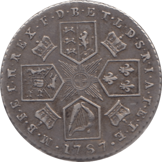 1787 SIXPENCE ( GVF ) 8 - Sixpence - Cambridgeshire Coins
