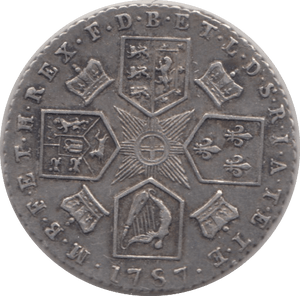 1787 SIXPENCE ( GVF ) - Sixpence - Cambridgeshire Coins