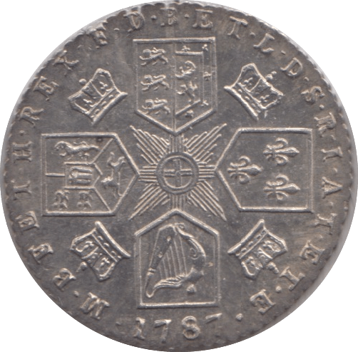 1787 SIXPENCE ( UNC ) - Sixpence - Cambridgeshire Coins